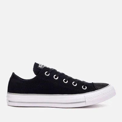 Converse Women's Chuck Taylor All Star Ox Trainers - Black/Silver/White