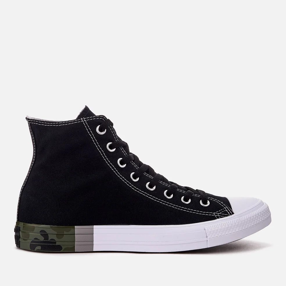 Converse Men's Chuck Taylor All Star Hi-Top Trainers - Black/Dolphin/White Image 1