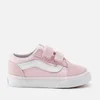 Vans Toddlers' Suede/Canvas Old Skool Trainers - Chalk Pink/True White - Image 1