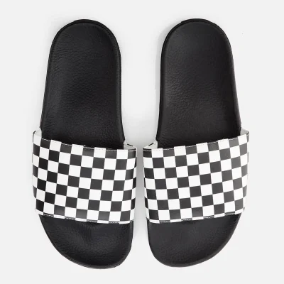 Vans Men's Checkerboard Slide Sandals - White
