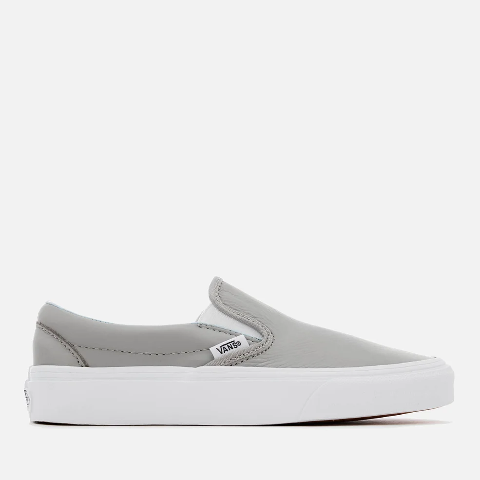 Vans Women's Classic Leather Slip-On Trainers - Oxford/Drizzle Image 1