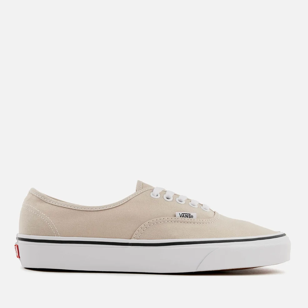 Vans Men's Authentic Trainers - Silver Lining/True White Image 1