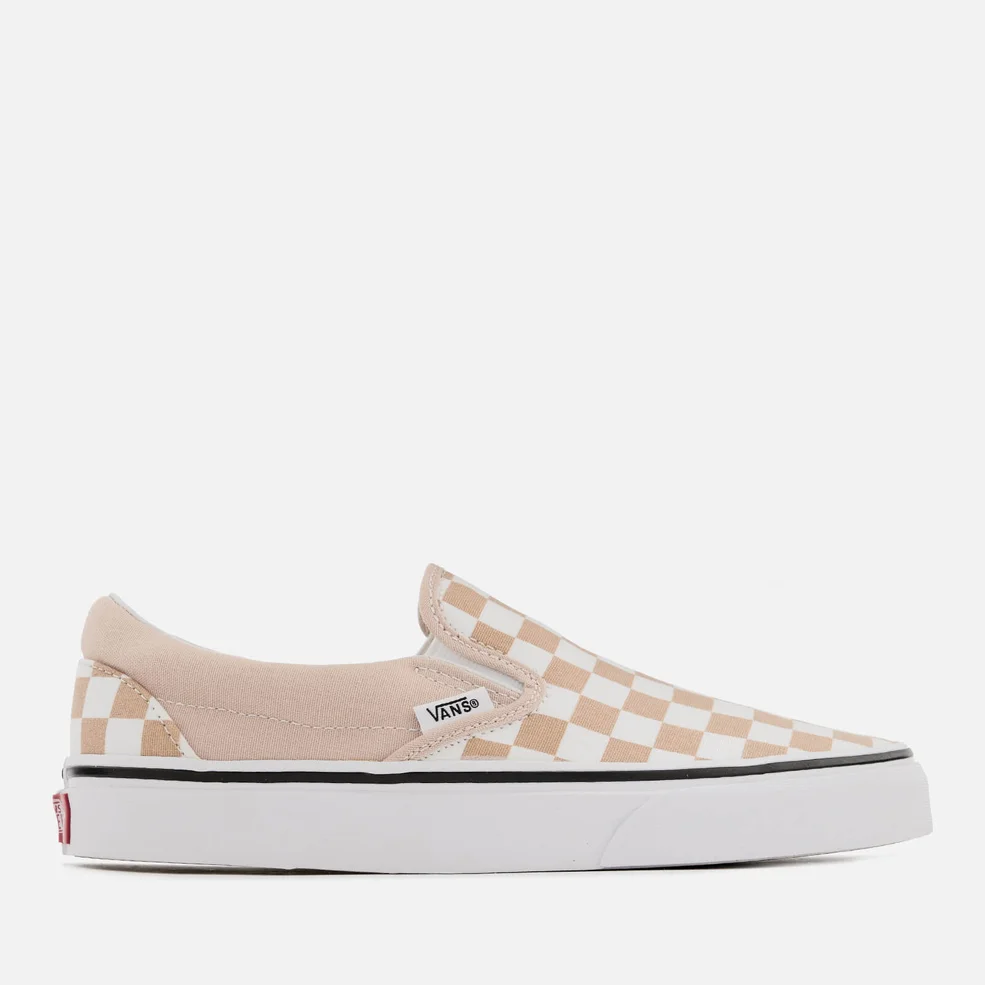 Vans Women's Checkerboard Classic Slip-On Trainers - Frappe/True White Image 1