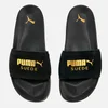 Puma Leadcat Suede Slide Sandals - Puma Black/Puma Team Gold - Image 1