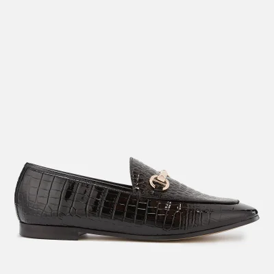 Dune Women's Guilt Leather Loafers - Black