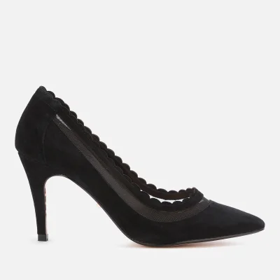 Dune Women's Britania Suede Court Shoes - Black