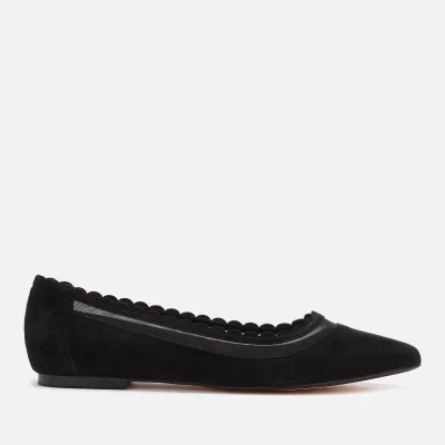 Dune Women's Calie Suede Pointed Flats - Black