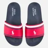 Polo Ralph Lauren Kids' Quilton Slide Sandals - Red/White - Image 1