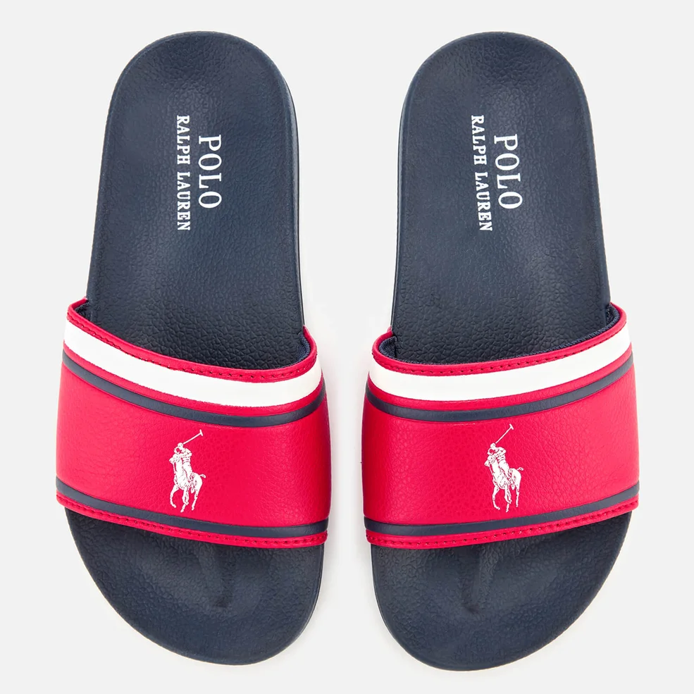 Polo Ralph Lauren Kids' Quilton Slide Sandals - Red/White Image 1