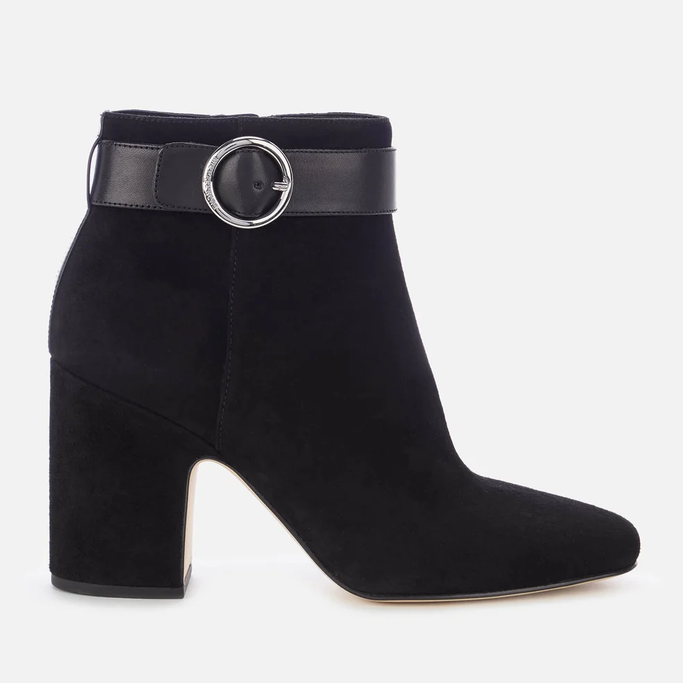 MICHAEL MICHAEL KORS Women's Alana Suede Heeled Ankle Boots - Black Image 1
