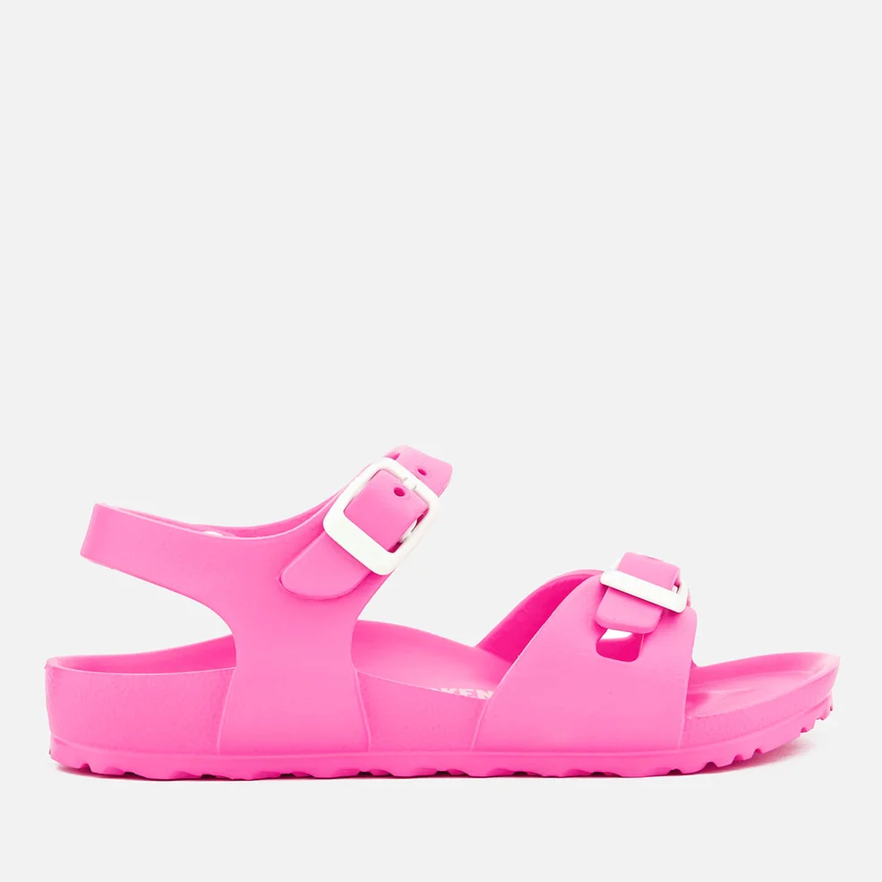 Birkenstock Kids' Rio EVA Double Strap Sandals - Neon Pink Image 1