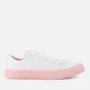 Converse Kids' Chuck Taylor All Star Ox Trainers - White/Cherry Blossom - Image 1