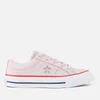 Converse Kids' One Star Ox Trainers - Barely Rose/Gym Red/White - Image 1