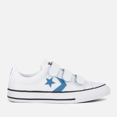 Converse Kids' Star Player 3V Ox Trainers - White/Aegean Storm/Black