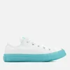 Converse Women's Chuck Taylor All Star Ox Trainers - White/Bleached Aqua - Image 1