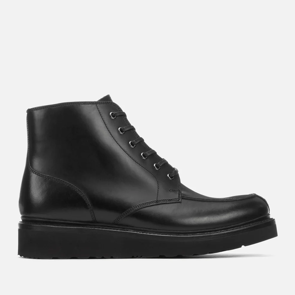 Grenson Men's Buster Pull Up Leather Lace Up Boots - Black Image 1
