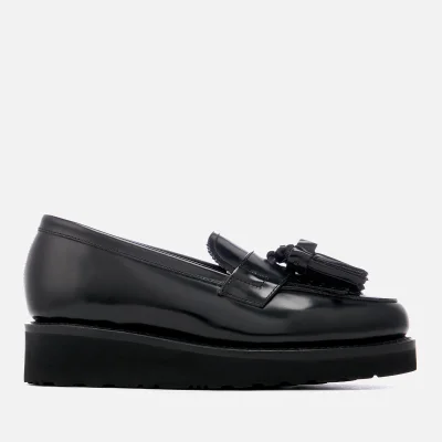 Grenson Women's Clara Hi-Shine Leather Loafers - Black