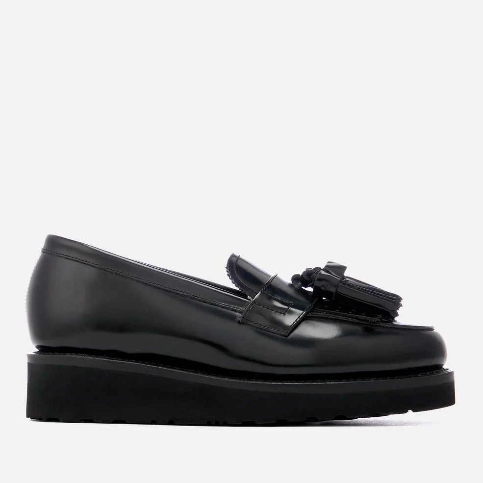 Grenson Women's Clara Hi-Shine Leather Loafers - Black Image 1