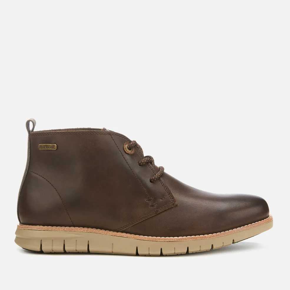 Barbour Men's Burghley Leather Chukka Boots - Brown Montana Image 1