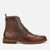 Barbour Men's Belford Leather Brogue Lace Up Boots - Mahogany - Image 1