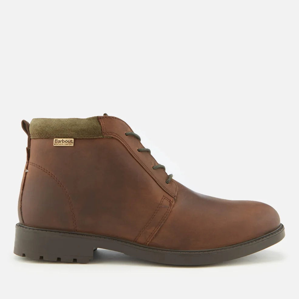 Barbour Men's Kielder Weather Proof Leather Chukka Boots - Dark Brown Soho Image 1