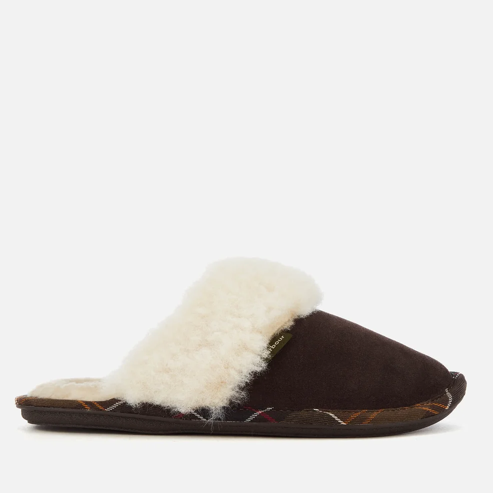 Barbour Women's Lydia Suede Mule Slippers - Brown Image 1