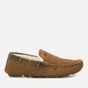 Barbour Men's Monty Suede/Fabric Moccasin Slippers - Camel - Image 1