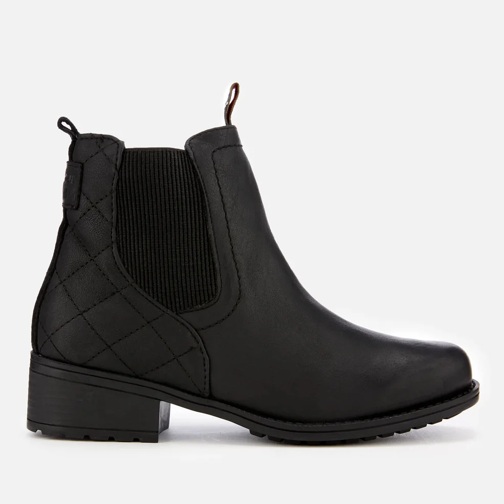 Barbour Women's Rimini Weather Proof Quilted Chelsea Boots - Black Image 1