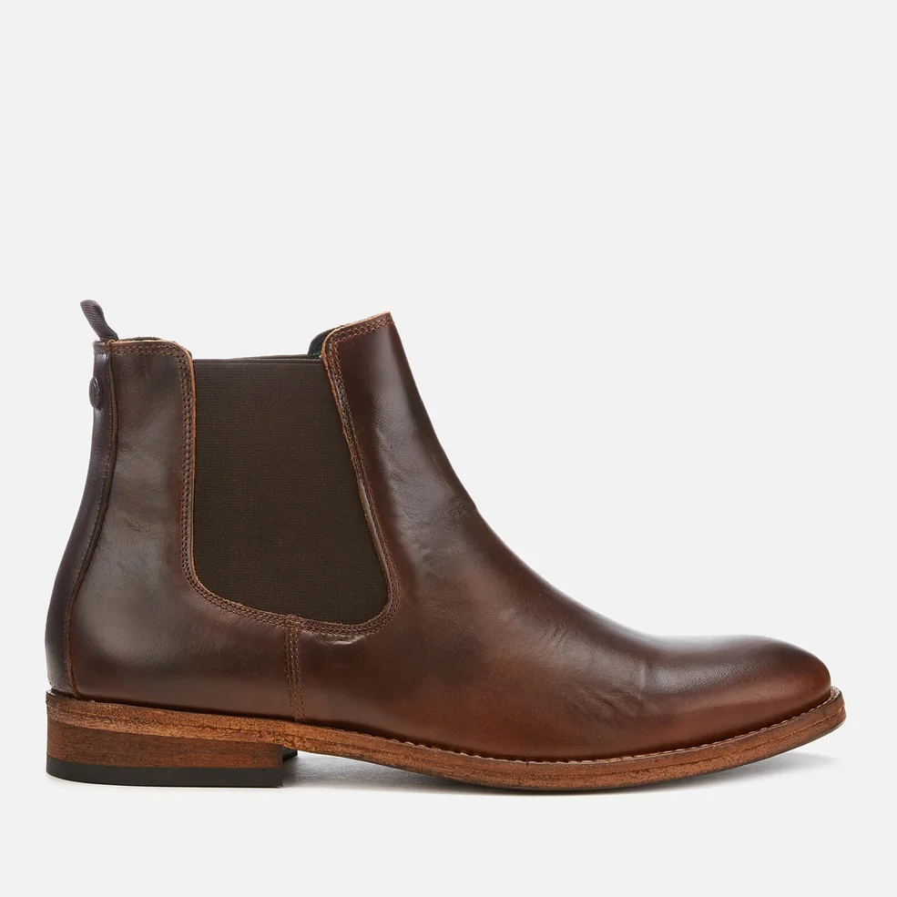 Barbour Men's Bedlington Leather Chelsea Boots - Mahogany Image 1