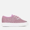 Vans Toddlers' Authentic Lurex Glitter Trainers - Pink/True White - Image 1