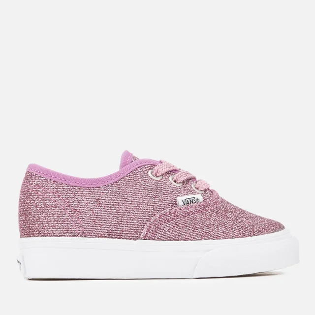 Vans Toddlers' Authentic Lurex Glitter Trainers - Pink/True White