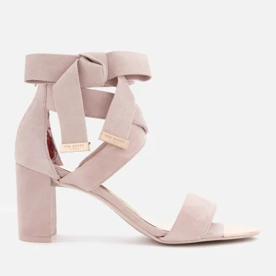 Ted Baker Women's Noxen 2 Suede Block Heeled Sandals - Mink Pink