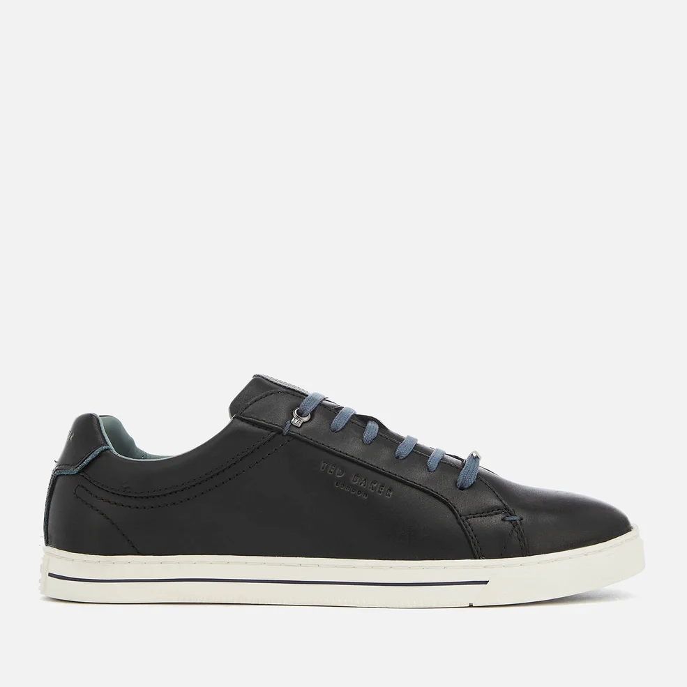 Ted Baker Men's Thawne Leather Cupsole Trainers - Black Image 1