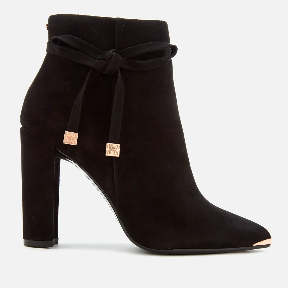 Ted Baker Women's Qatena Suede Heeled Ankle Boots - Black Image 1