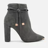 Ted Baker Women's Qatena Suede Heeled Ankle Boots - Charcoal - Image 1