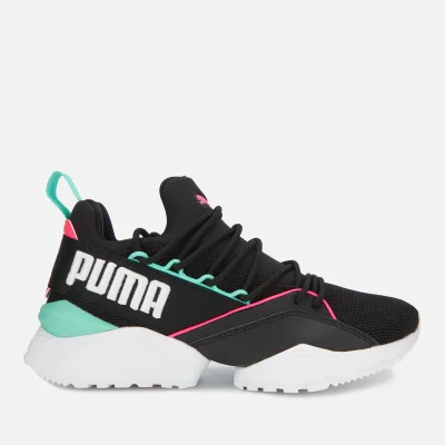 Puma Women's Muse Maia Chase Trainers - Puma Black/Knockout Pink/Biscay Green