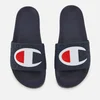 Champion Men's Logo Pool Slide Sandals - Navy - Image 1
