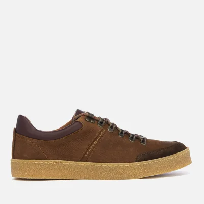 Tommy Hilfiger Men's Crepe Outsole Hiking Trainers - Coffee