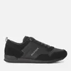 Tommy Hilfiger Men's Iconic Leather/Suede Mix Running Style Trainers - Black - Image 1