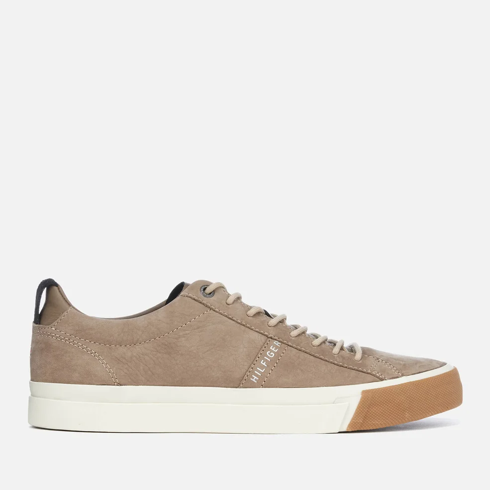 Tommy Hilfiger Men's Nubuck Derby Trainers - Taupe Grey Image 1