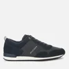 Tommy Hilfiger Men's Iconic Leather/Suede Mix Running Style Trainers - Midnight - Image 1