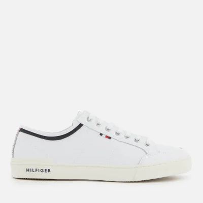 Tommy Hilfiger Men's Core Leather Low Top Trainers - White