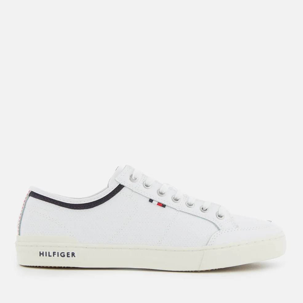 Tommy Hilfiger Men's Core Leather Low Top Trainers - White Image 1