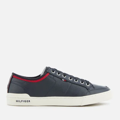 Tommy Hilfiger Men's Core Leather Low Top Trainers - Midnight