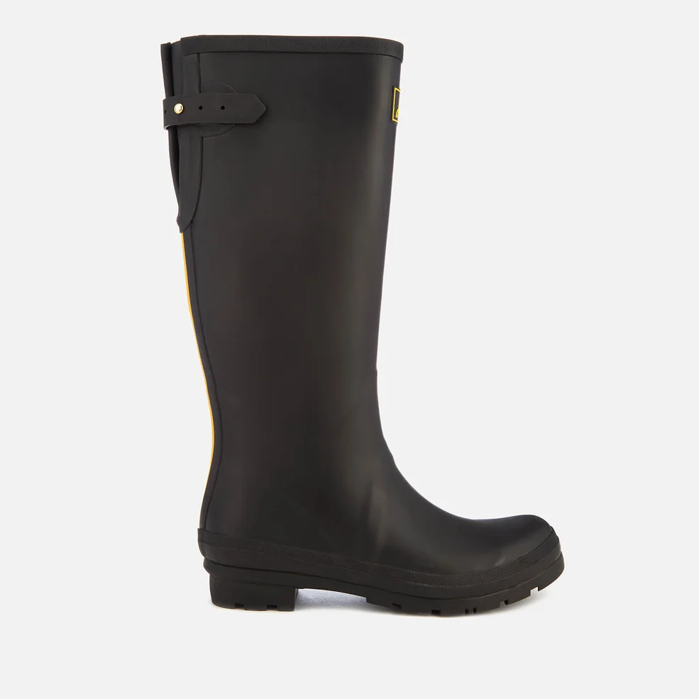 Joules Women's Field Back Adjustable Tall Wellies - Black Image 1
