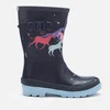 Joules Kids' Printed Wellies - Navy Magical Unicorn - Image 1