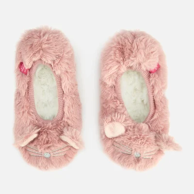 Joules Kids' Pippie Character Ballet Slippers - Soft Pink