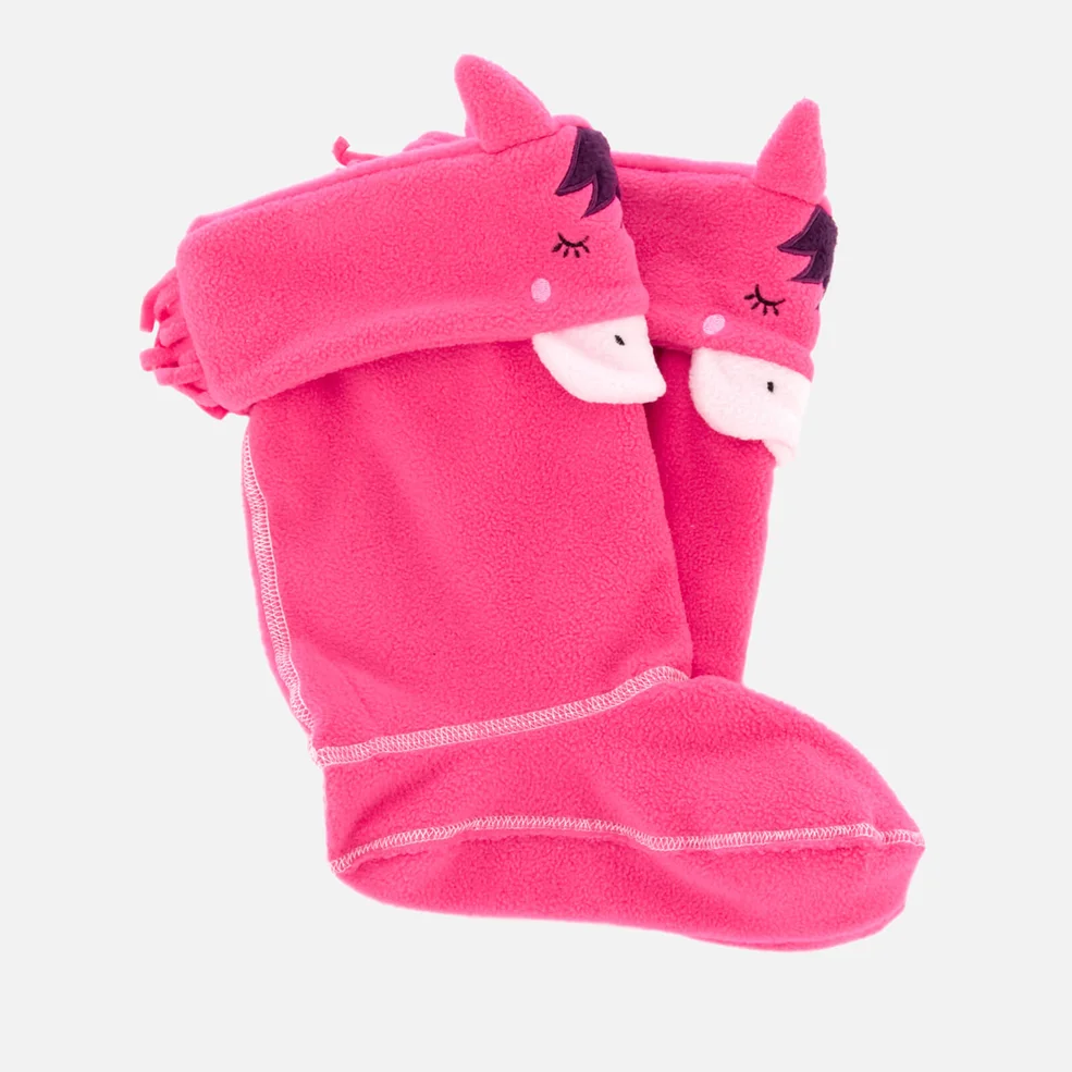 Joules Kids' Smile Welly Socks - Soft Pink Image 1