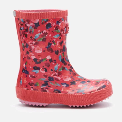Joules Toddlers' Printed Wellies - Deep Pink Inky Ditsy
