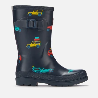 Joules Kids' Premium Bow Back Wellies - Navy Scout and About
